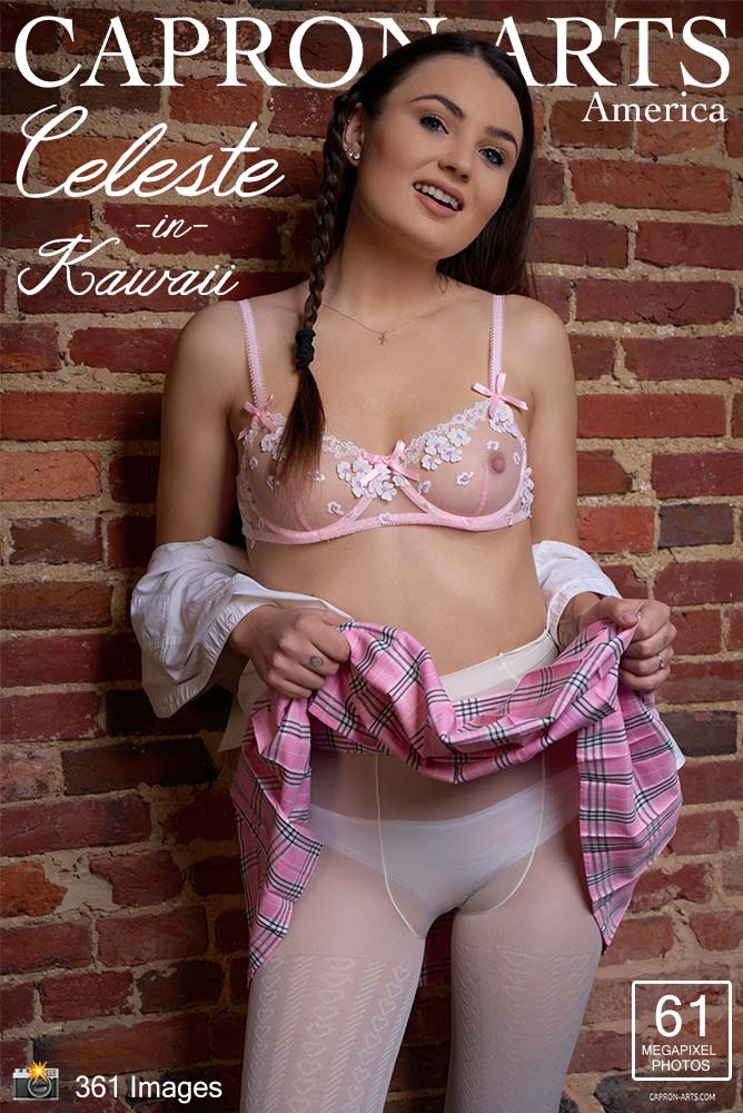 Celeste's Cream Pantyhose and Lingere from the "Kawaii" CAA Session