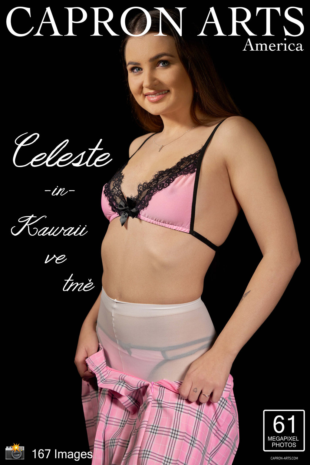 Celeste's White Pantyhose and Lingerie from the "Kawaii ve tme" CAA Session